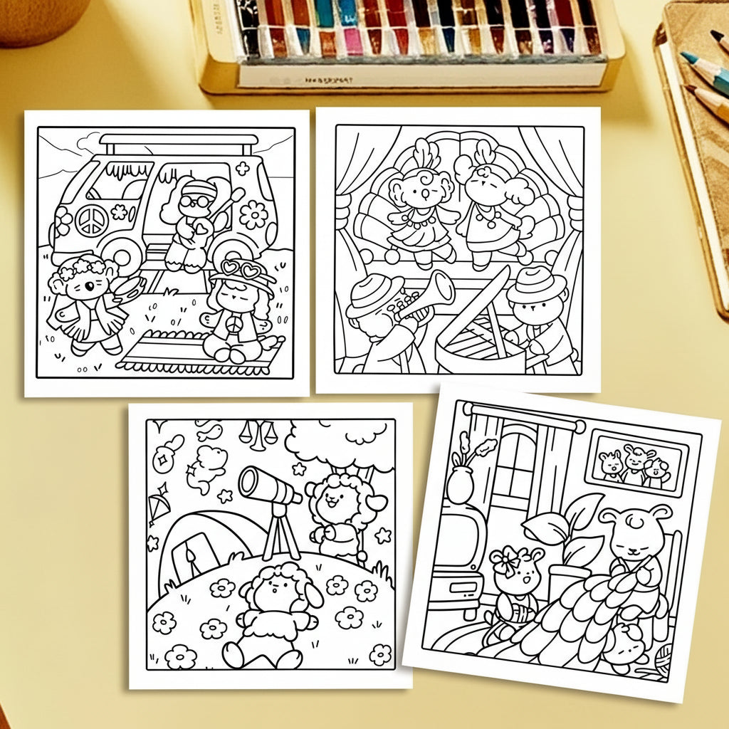 Målarbok - Avslappnande målning