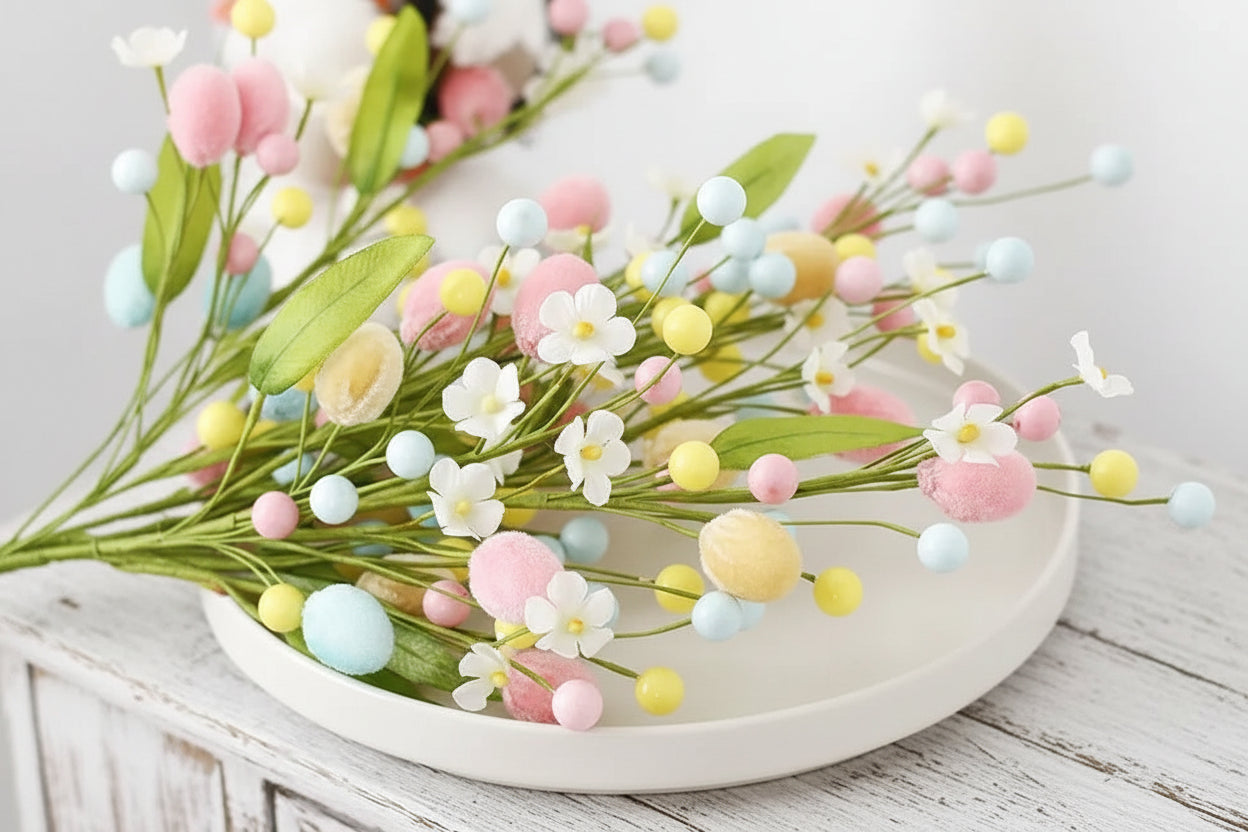 Påskdekoration i grenform - 50 cm