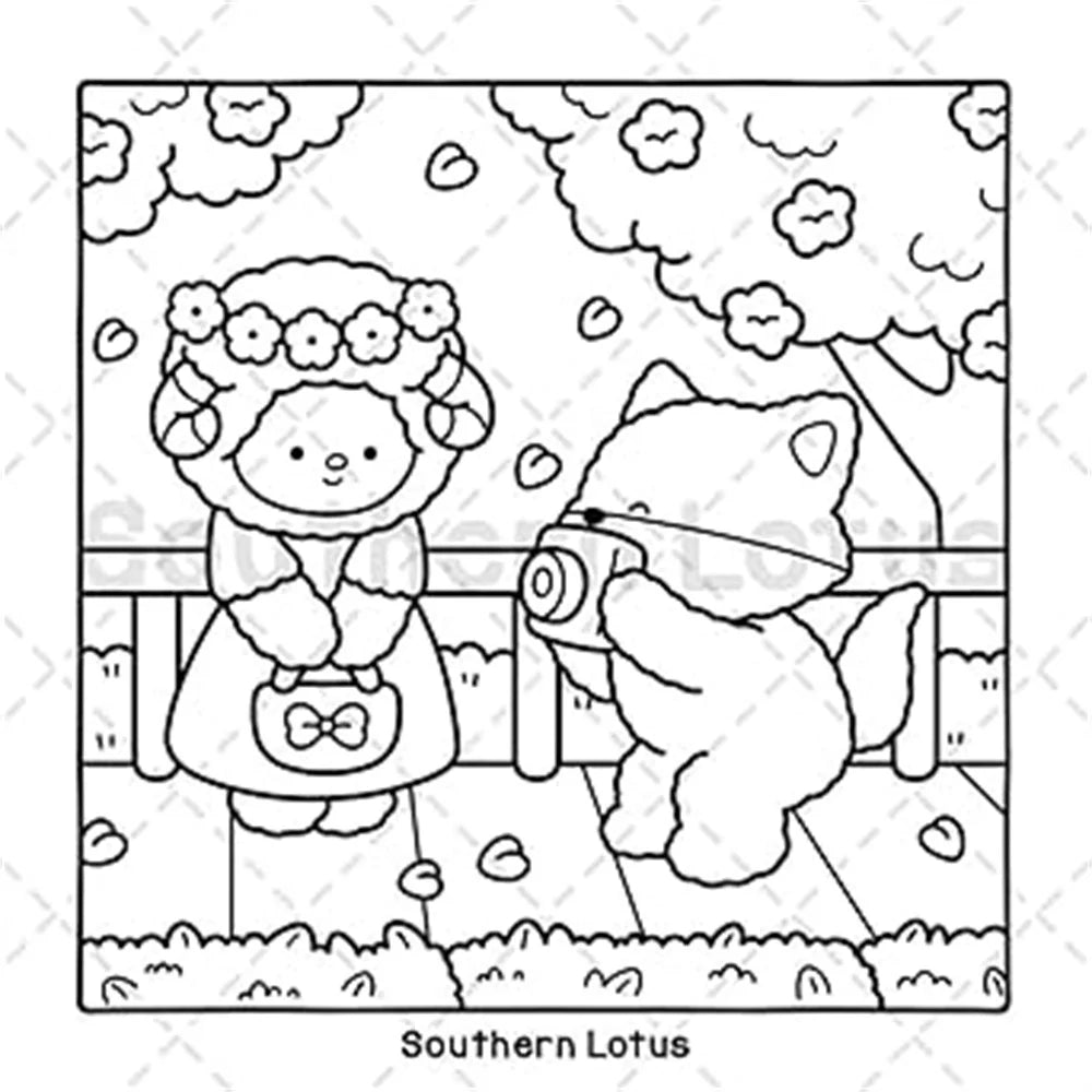 Målarbok - Fuzzy är kär