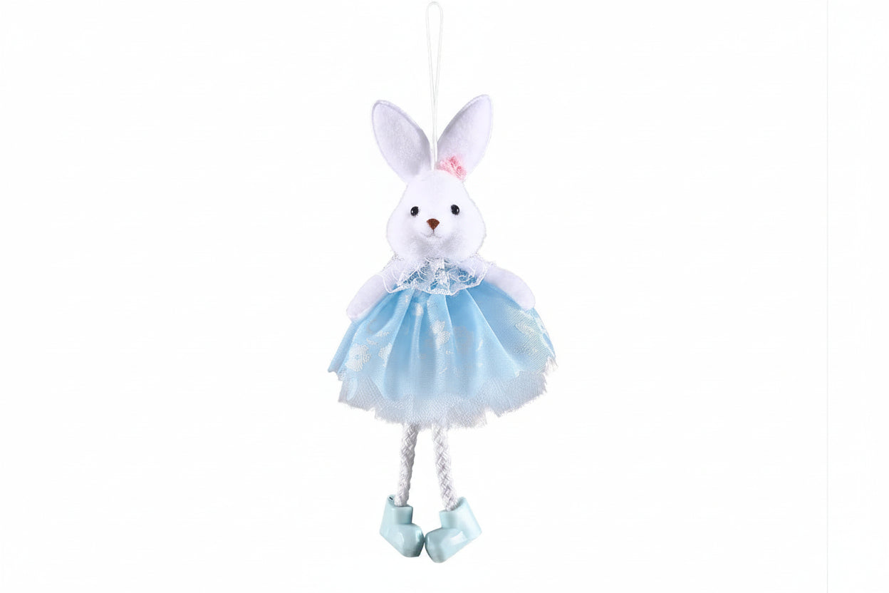 Stående påskhare i mjuka färger – Perfekt påskdekoration för hemmet