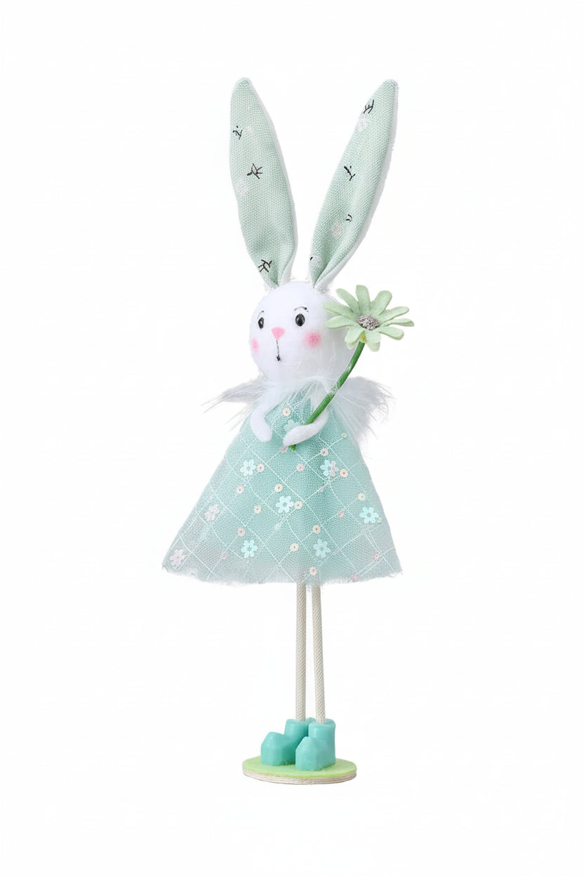 Stående påskhare i mjuka färger – Perfekt påskdekoration för hemmet