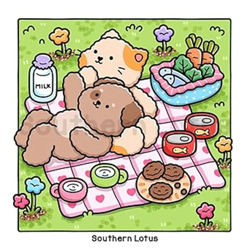 Målarbok - Fuzzy är kär