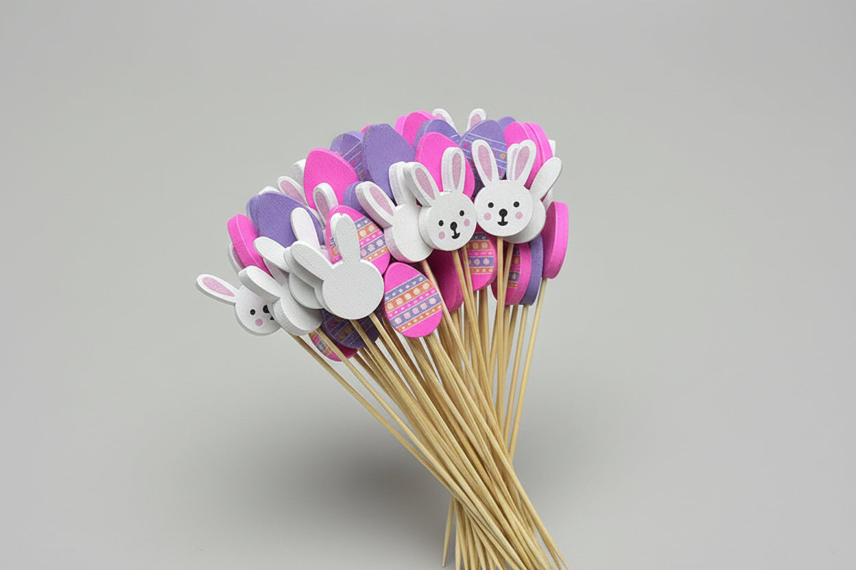 Påsktandpetare med olika motiv – 100 st