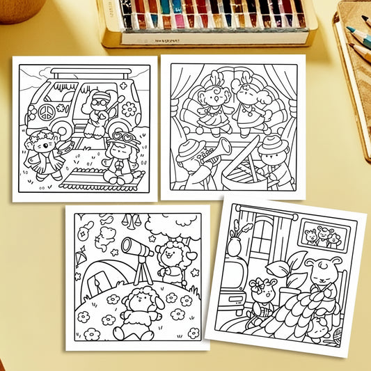 Målarbok - Avslappnande målning