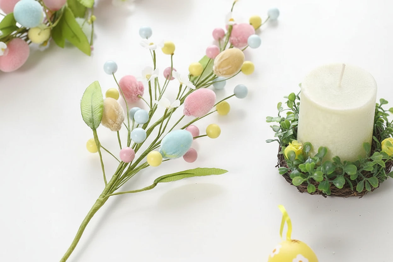 Påskdekoration i grenform - 50 cm