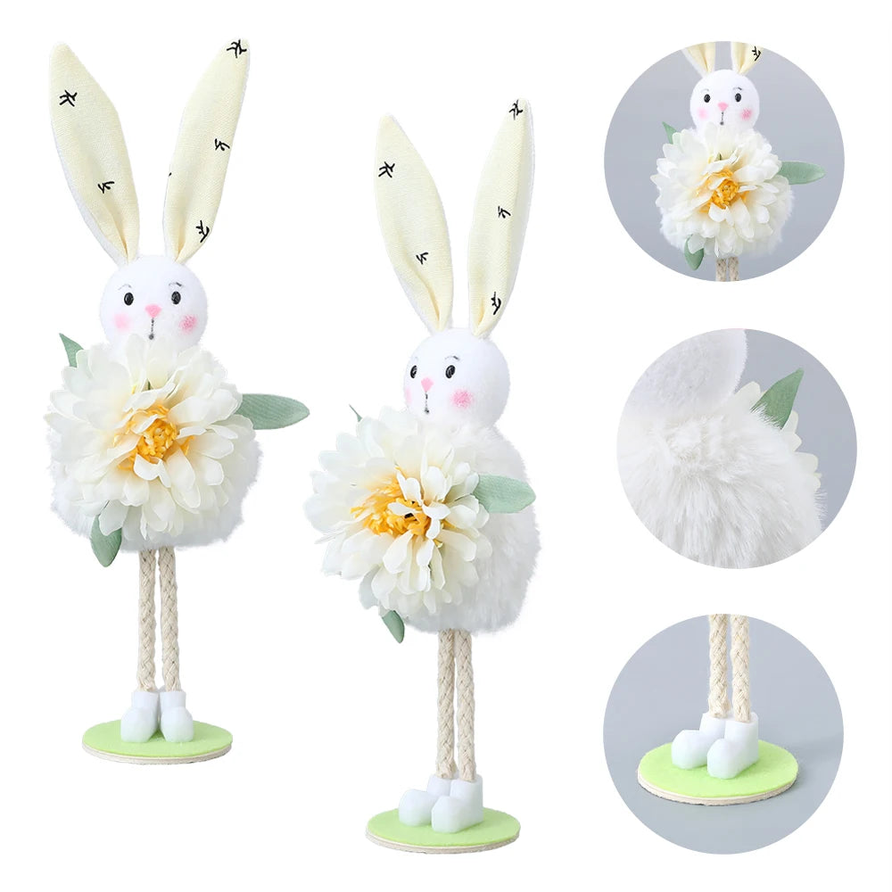 Stående påskhare i mjuka färger – Perfekt påskdekoration för hemmet