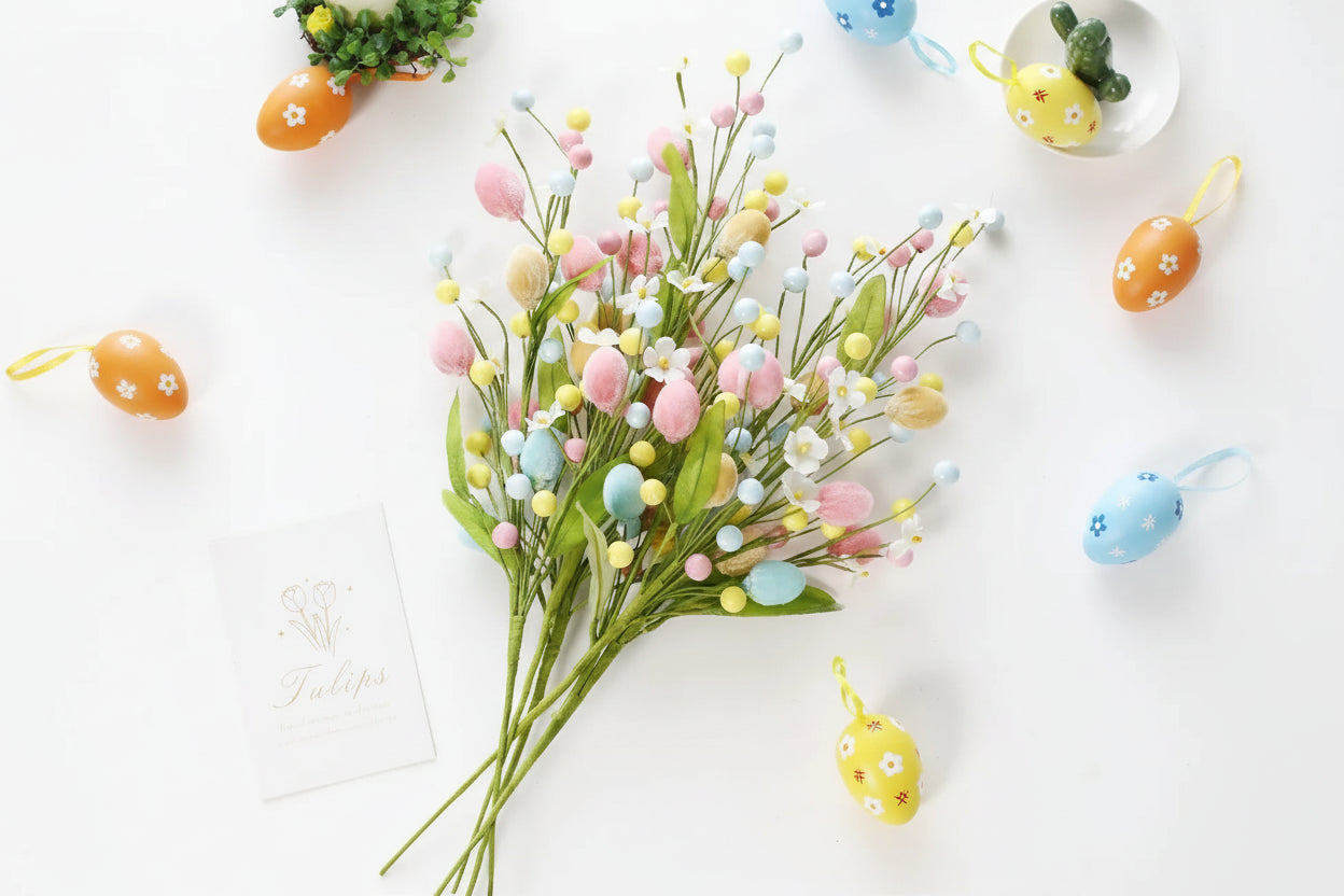 Påskdekoration i grenform - 50 cm