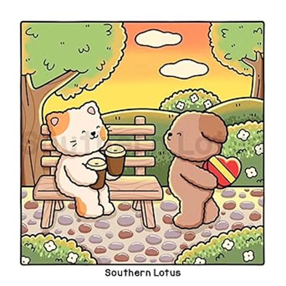 Målarbok - Fuzzy är kär