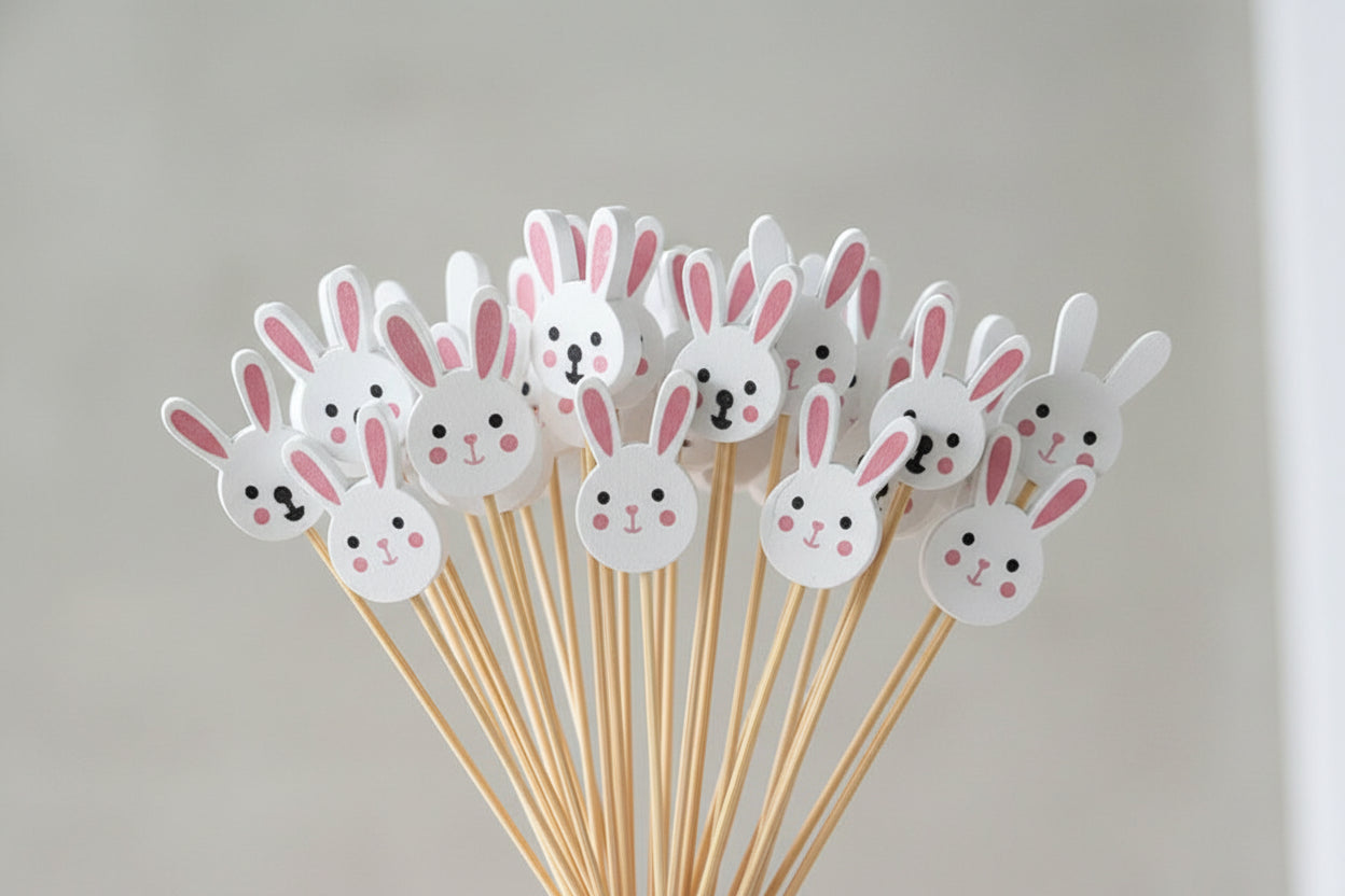 Påsktandpetare med olika motiv – 100 st