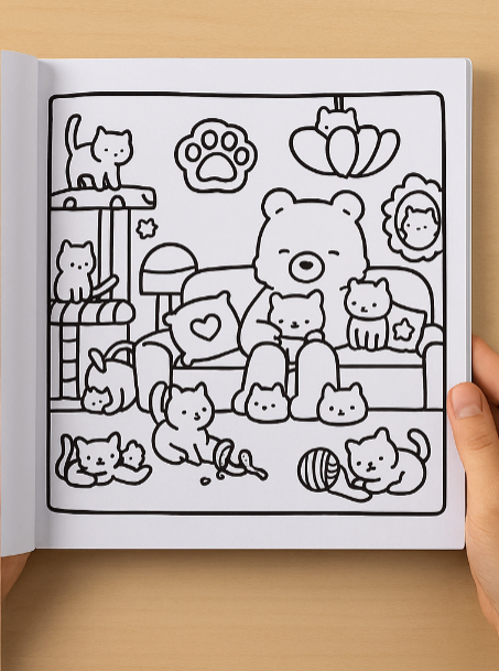 Målarbok - Mysiga stunder