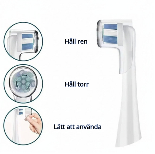 Skydd för tandborsthuvud 6 pack