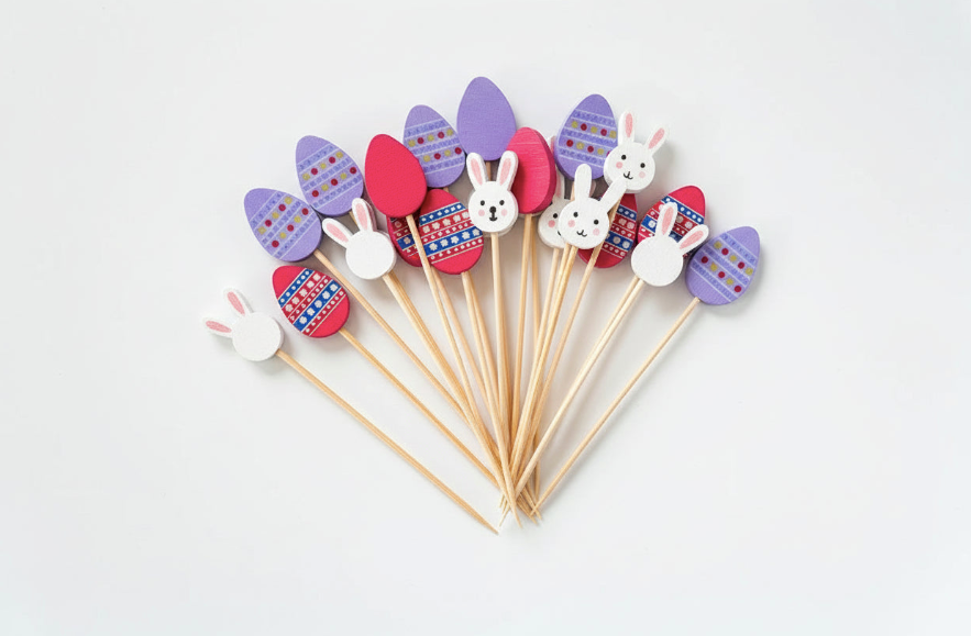 Påsktandpetare med olika motiv – 100 st