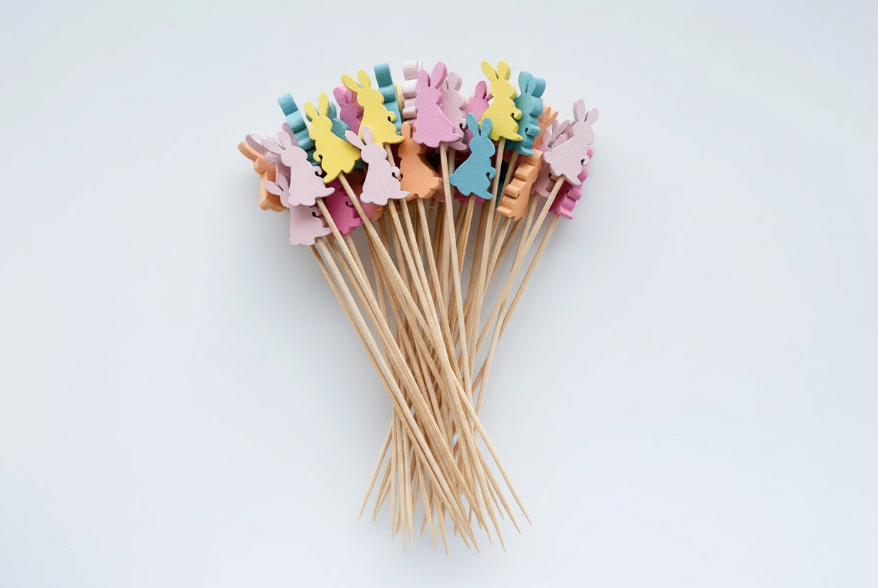 Påsktandpetare med olika motiv – 100 st